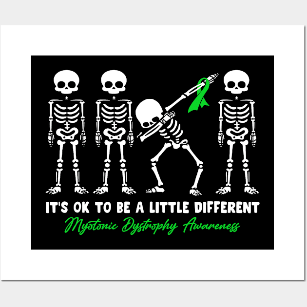 Myotonic Dystrophy Awareness It's Ok To Be A Little Different Wall Art by KHANH HUYEN